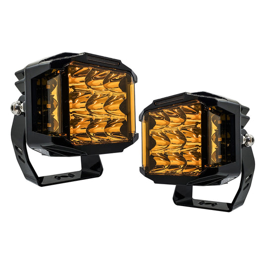 100W Side Emitting Amber LED Pod - 5"