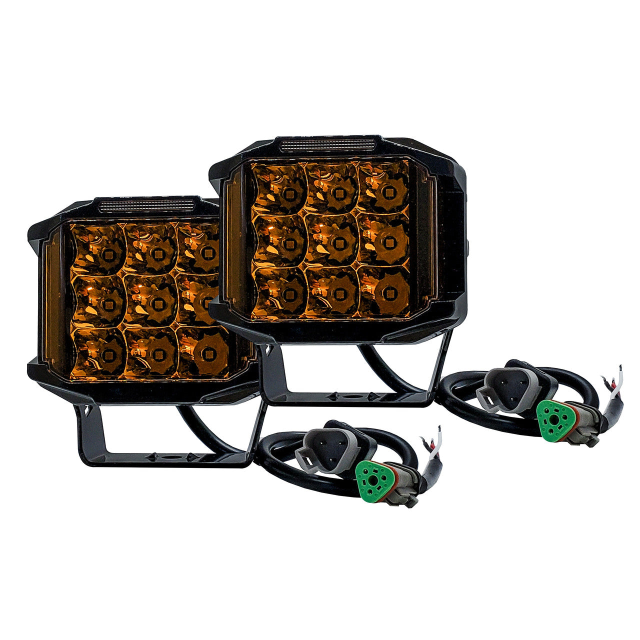 100W Side Emitting Amber LED Pod - 5"